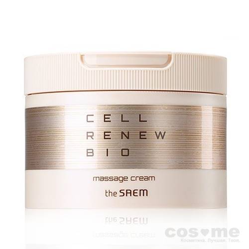 Крем антивозрастной массажный The Saem  Cell Renew Bio Massage Cream  Антивозрастной массажный крем.