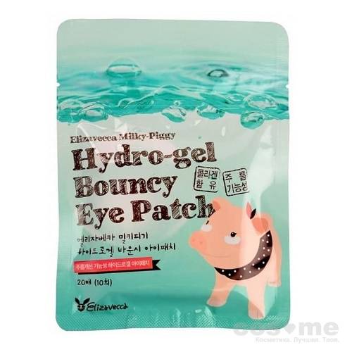 Гидрогелевые патчи Elizavecca Milky Piggy Hydro Gel Bouncy Eye Patch Гидрогелевые патчи для кожи вокруг глаз с коллагеном. 
