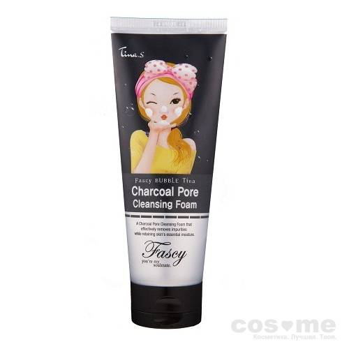 Пенка для очищения с древесным углем Fascy BubbleTina Charcoal Pore Cleansing Foam — COS ❤️ ME.RU