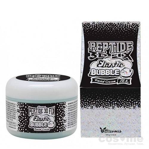 Пептидный крем пузырьковый Elizavecca Peptide 3D Fix Elastic Bubble Facial Cream — COS ❤️ ME.RU