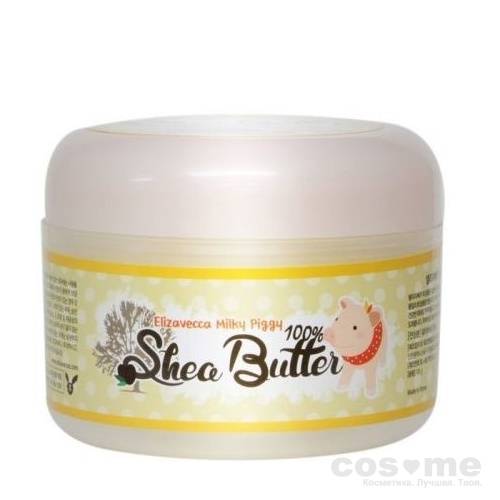 Крем с маслом ши увлажняющий Elizavecca Milky Piggy Shea Butter 100% Универсальный крем-бальзам с маслом ши.