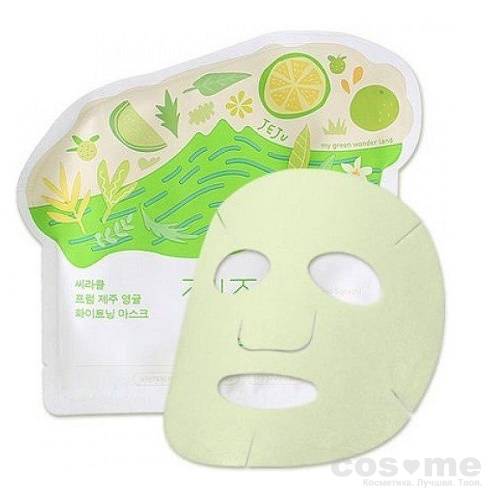 Маска для лица тканевая осветляющая Ciracle From Jeju Citrus Sudachi Whitening Mask — COS ❤️ ME.RU