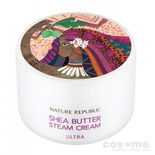 Крем для лица паровой ультраувлажняющий Nature Republic Shea Butter Steam Cream Ultra Ультра-увлажняющий крем для очень сухой кожи