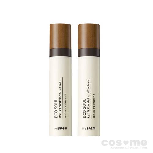 Основа маскирующая для лица THE SAEM Eco Soul Real Fit Foundation — COS ❤️ ME.RU
