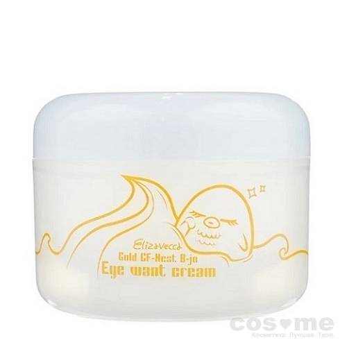 Крем для век с экстрактом ласточкиного гнезда Elizavecca Gold CF-Nest B-jo Eye Want Cream Крем для кожи вокруг глаз с экстрактом ласточкиного гнезда.