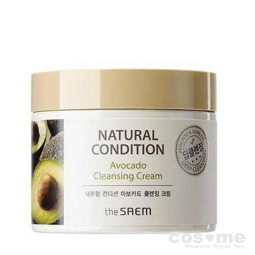 Крем очищающий авокадо The Saem Natural Condition Avocado Cleansing Cream Крем для очищения кожи с авокадо 