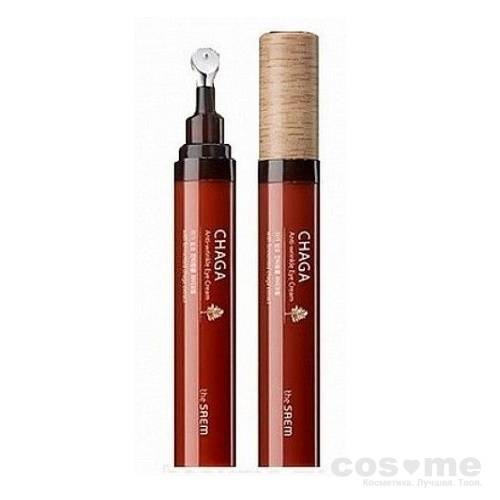 Крем для кожи вокруг глаз антивозрастной The Saem Chaga Anti-wrinkle Eye Cream Омолаживающий крем для кожи вокруг глаз с ферментированным экстрактом чаги 