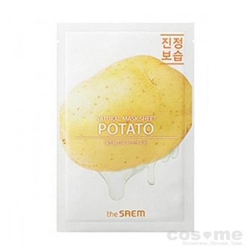 Маска тканевая с овощными экстрактами The Saem Natural Mask Sheet Тканевая маска на основе экстракта овощей.