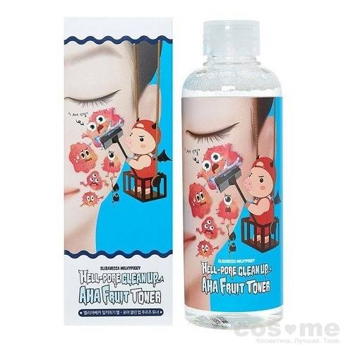 Тонер с фруктовыми кислотами Elizavecca Hell-Pore Clean Up Aha Fruit Toner — COS ❤️ ME.RU