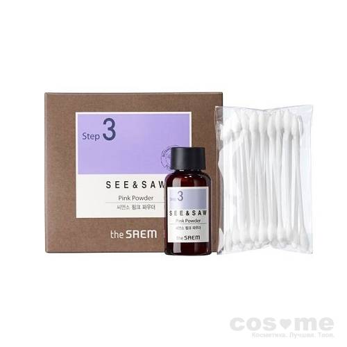 Точечное средство против угрей THE SAEM SEE &amp; SAW Pink Powder  Точечный уход, состоящий из 2 слоев.