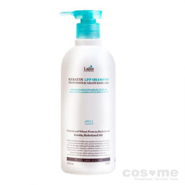 БЕЗСУЛЬФАТНЫЙ ШАМПУНЬ ДЛЯ ВОЛОС С КЕРАТИНОМ Keratin Lpp Shampoo 150мл (La'dor) — COS ❤️ ME.RU