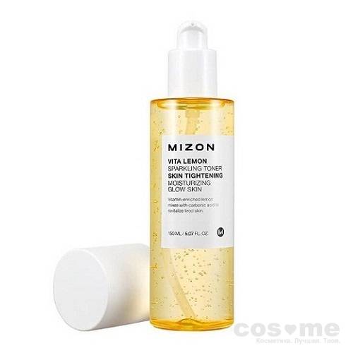Тонер для лица витаминный Mizon Vita lemon sparkling Toner  Освежающий тоник для увлажнения лица с экстрактом лимона.