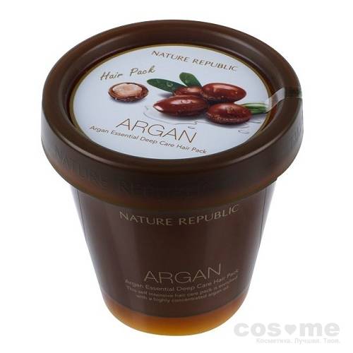 Маска для волос восстанавливающая с арганой Nature Republic Argan Essential Deep Care Hair Pack — COS ❤️ ME.RU
