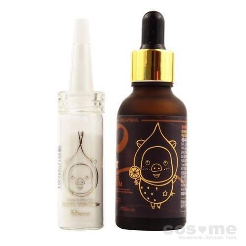 Сыворотка и пудра для лица Elizavecca Vitamin C 100% Powder + Vita-Multi Whitening Sauce Serum — COS ❤️ ME.RU