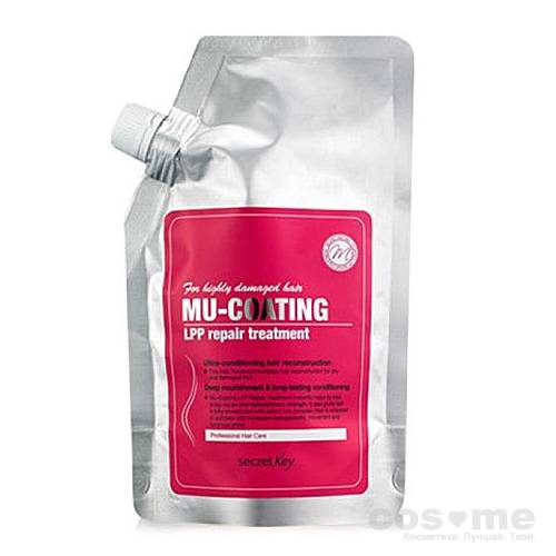 Маска-бальзам для укрепления и ламинирования волос Secret Key Mu-Coating LPP Repair Treatment Маска с эффектом ламинирования для поврежденных волос