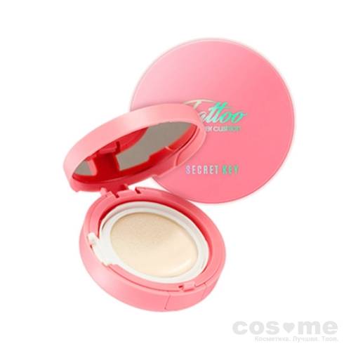 Тональное покрытие Secret Key Tattoo Cover Cushion Pink Edition Кушон с эффектом тату.