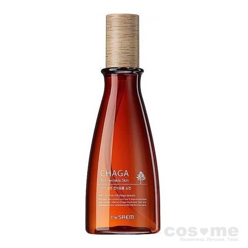 Флюид антивозрастной обогащенный с экстрактом чаги The Saem Chaga Anti-wrinkle Skin Ферментированный анти-возрастной флюид с экстрактом чаги.