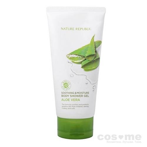 Гель для душа с экстрактом алое Nature Republic Soothing &amp; Moisture Aloe Vera Body Shower Gel — COS ❤️ ME.RU