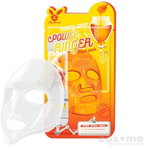 Тканевая маска медовая Elizavecca Honey Deep Power Ringer Mask Pack — COS ❤️ ME.RU