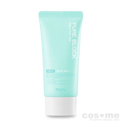 Гель солнцезащитный A&#039;PIEU Pure Block Aqua Sun Gel Нежный гель для лица. 
