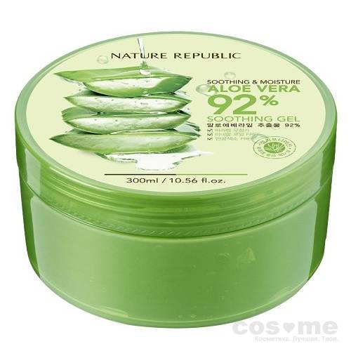 Гель увлажняющий для тела алоэ вера Nature Republic Soothing &amp; Moisture Aloe Vera 92% Soothing Gel — COS ❤️ ME.RU